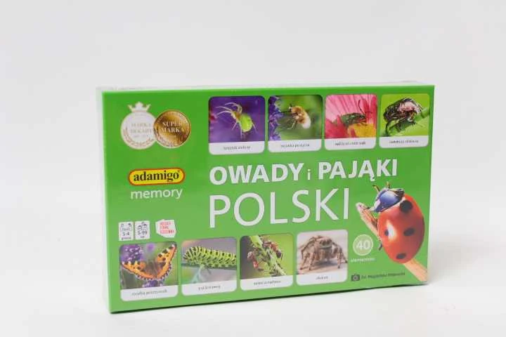 Atminties žaidimas Vabzdžiai ir vorai Lenkiškas PUD ADAMIGO 007868 ADM