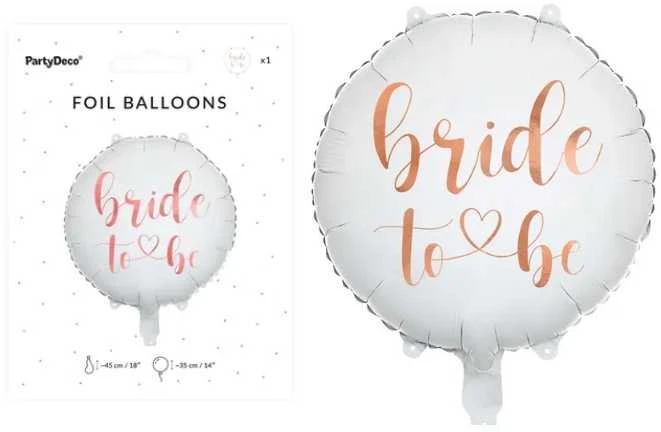 Party Deco Folinis balionas "Bride to be" 45cm