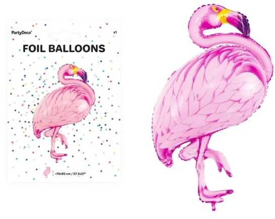 Party Deco PartyDeco Folinis balionas "Flamingas" 70 x 95 cm