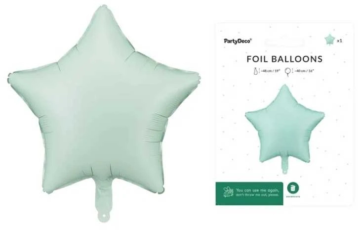 Party Deco PartyDeco balionas sulankstomas 48cm sausas FB3T-0