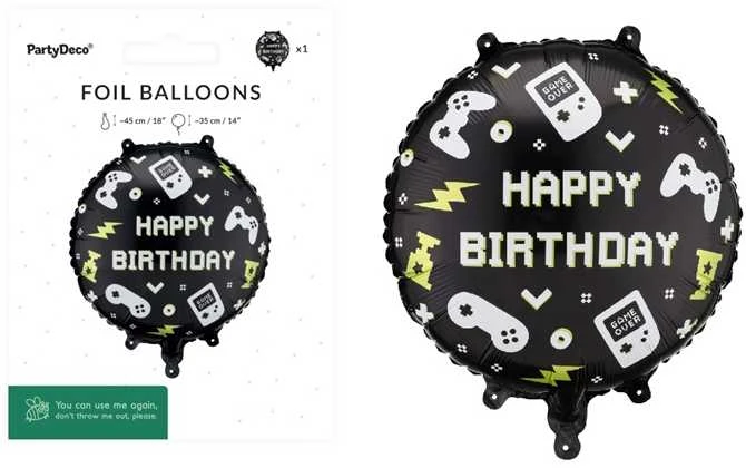 Party Deco PartyDeco folijos balionas „Happy G-day“, 35x35, mišrus, 28654
