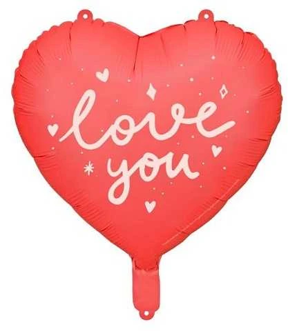 Party Deco Folinis balionas "Love you" 45cm