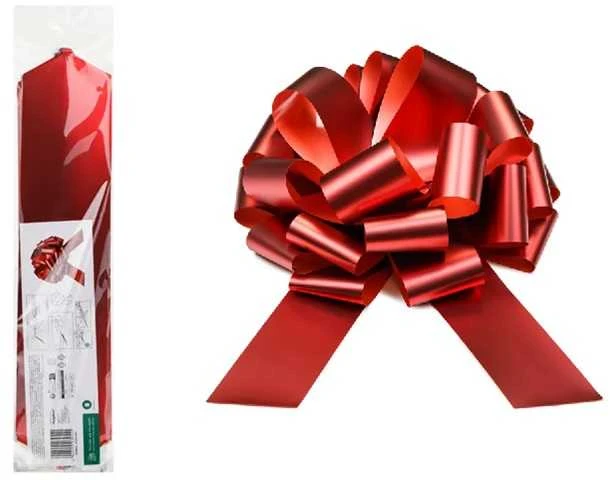 Party Deco Dekoratyvinis kaspinas 40cm 1 vnt raudonas