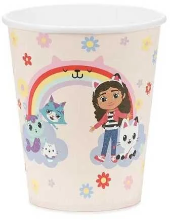 PartyDeco Party Deco Gabi kačių namelio puodeliai 250 ml 6 vnt.