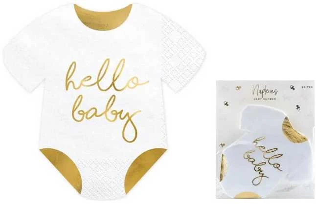 Party Deco Servetėlės "Hello baby"