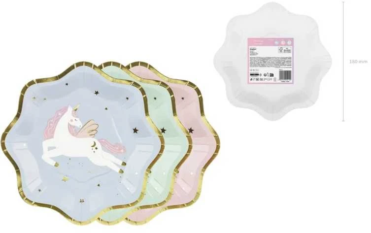 PartyDeco Vienaragis lėkščių mišinys 18x18 A6 TPP94 52192