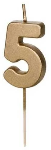 Party Deco Žvakutės gimtadienio 5 vnt 3cm