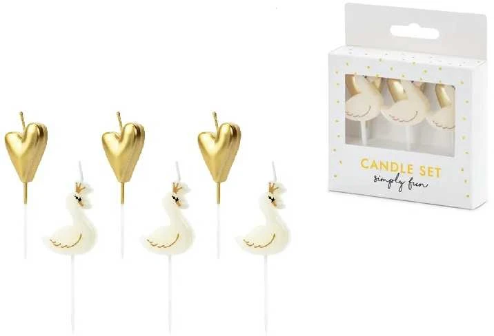 Party Deco Žvakutės gimtadienio 6 vnt