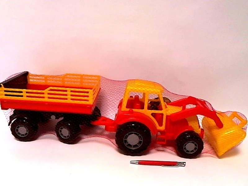 Wader Altaj transporto priemonė, traktorius su priekaba Nr.2 ir kaušu