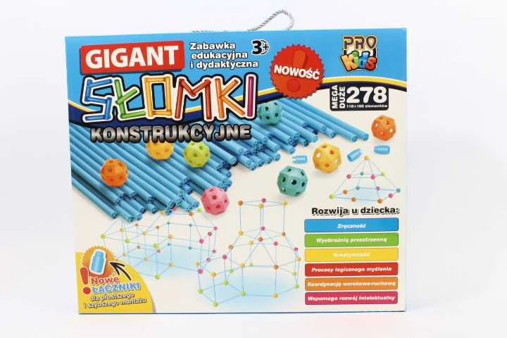 Pro Eximp Pro Kids Construction Straws Gigant 278 elementai