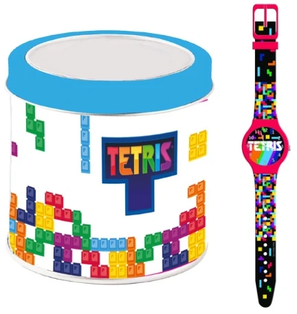 Pulio Analoginis laikrodis Diakakis dėžutėje - Tetris