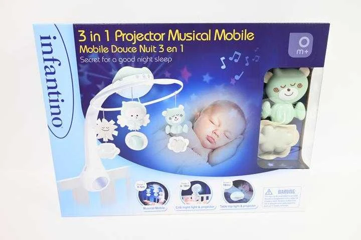 Infantino muzikinis mobilusis 3 viename žalias