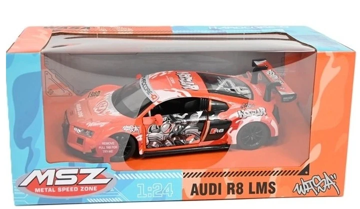 Pulio Auto msz 1/24 audi r8 lms šviesa garsas