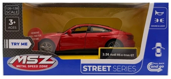 Pulio MSZ Automobilio modelis Audi E-tron GT, skalė 1:36