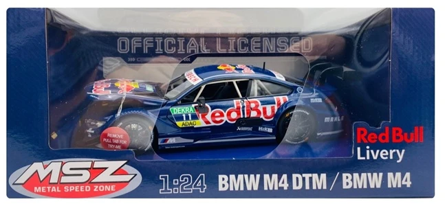 „Pulio Auto MSZ 1/24 BMW M4 DTM Raudona Bull – šviesa ir garsas“