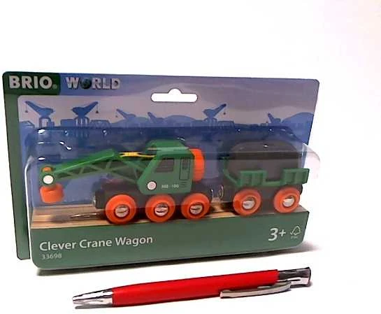 Ravensburger BRIO RAILWAY Kranas su vagonu 33698