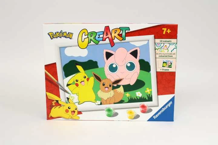 Ravensburger Rankdarbių rinkinys vaikams Pokemon tapyba pagal skaičius