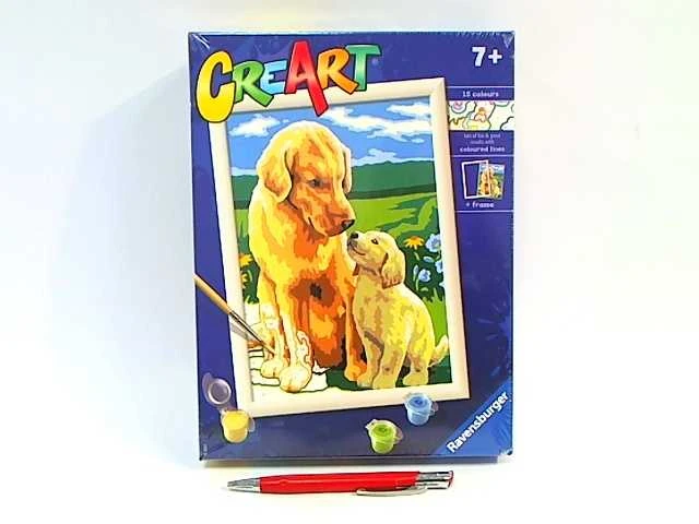 Ravensburger CreArt spalvinimo knygelė vaikams šuniukai