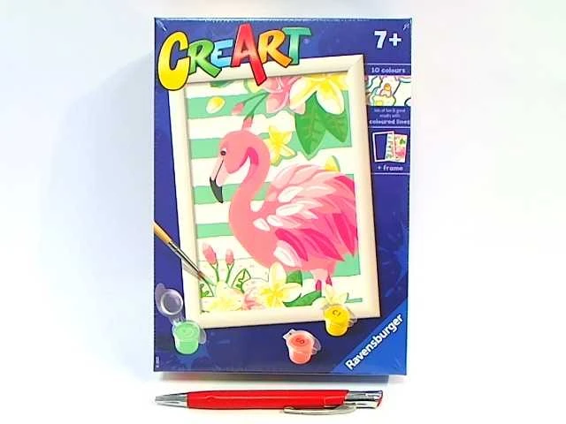 Ravensburger CreArt spalvinimo knygelė vaikams Rožinis flamingas