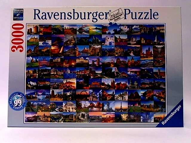 Ravensburger Dėlionė 3000 vnt. - 99 gražios vietos Europoje
