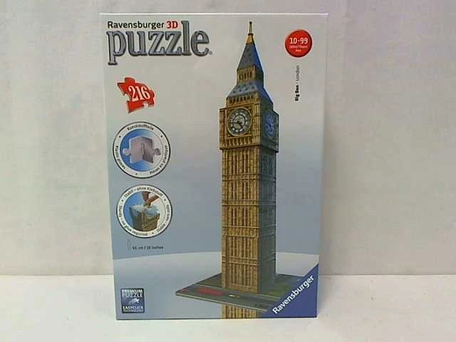 Ravensburger "3D" Dėlionė 216 vnt. - Vestminsterio laikrodžio bokštas (Big Ben)
