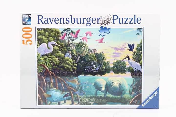 Ravensburger Dėlionė 500 vnt. - Jūrų gyvūnai ir paukščiai