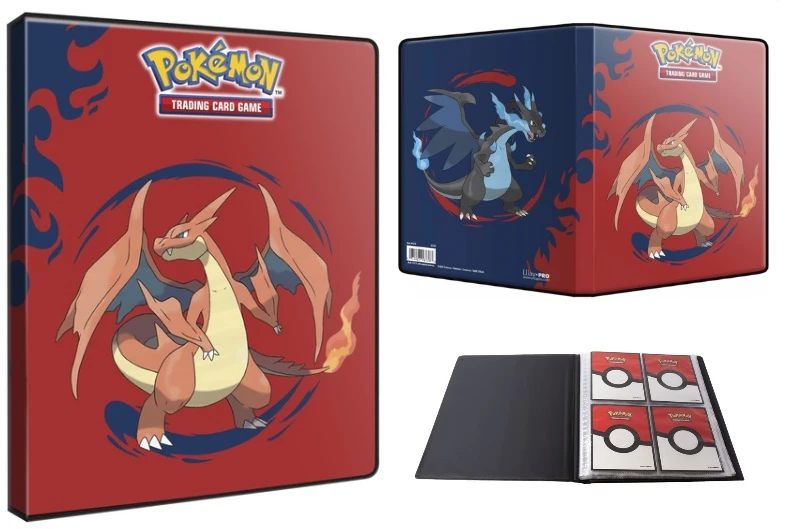 Kolekcionuojamų Kortelių Albumas - Ultra PRO Mega Charizard X & Y 4 Kišenių Albumas 80 Kortelių