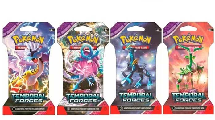 Pokémon TCG Scarlet & Violet: Temporal Forces papildymas su įmaute 10 kortų EN