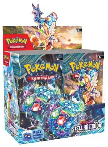 Pokémon TCG Scarlet & Violet: Stellar Crown pakelis, 10 kortų (anglų k.)