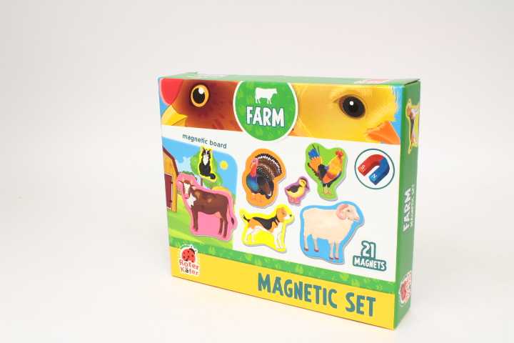 Dėlionė Magnetinis rinkinys su lenta Roter Kafer Farm