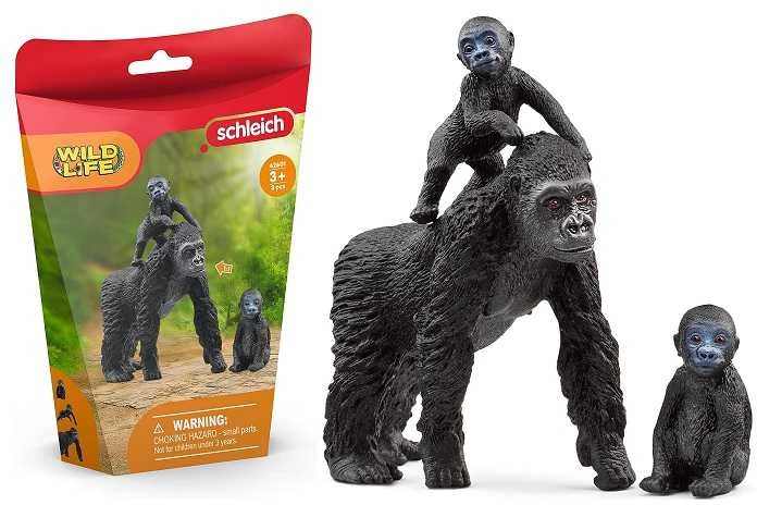 SCHLEICH „Wild Life“ Rinkinys - Lygumų gorilų šeima