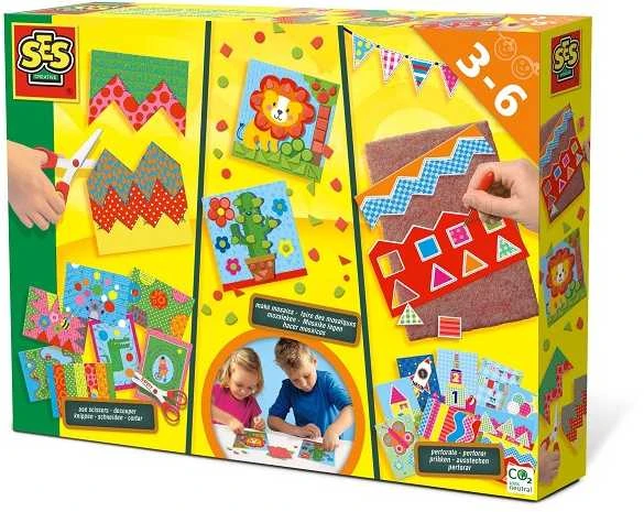 Ses Creative JO KŪRYBA Mokausi kirpti, daryti mozaikas ir perforuoti – 3 metai – mišrus