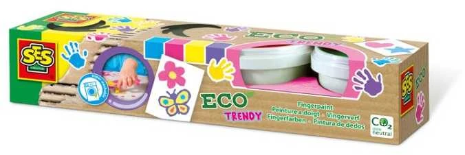 SES Eco Girly 4 spalvų pirštų dažai