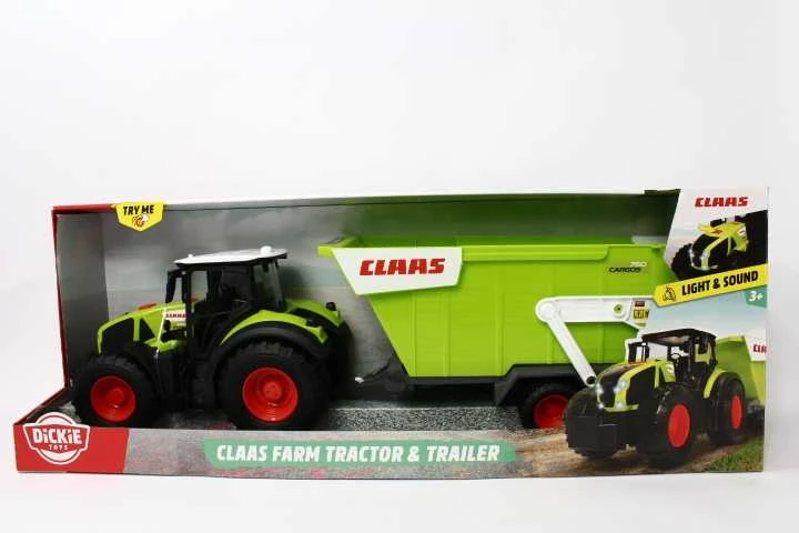 „Dickie Farm“ didelis „Claas“ traktorius su 64 cm priekaba