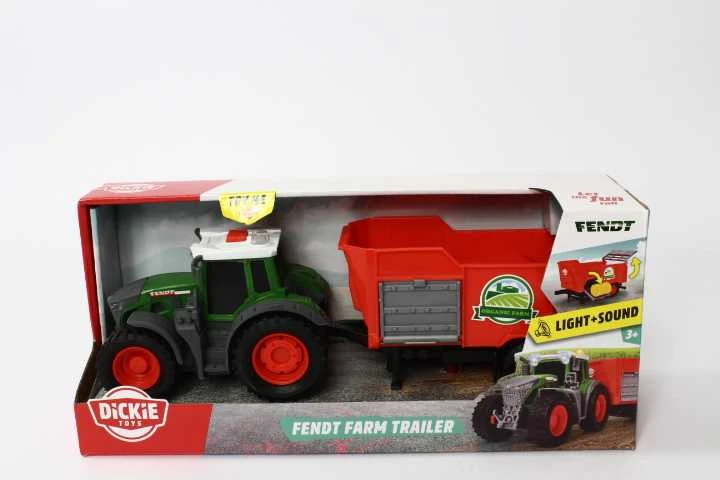 „Dickie Farm Tractor Fendt“ su priekaba 26 cm šienu