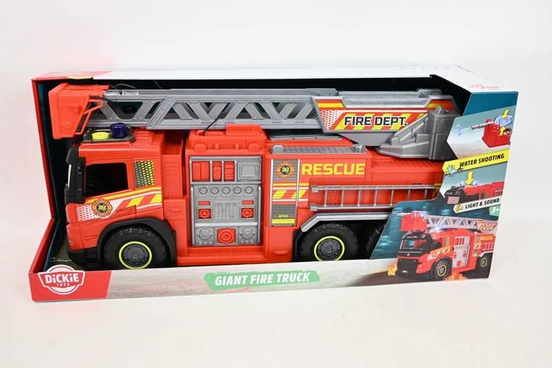Gelbėjimo automobilis Dickie Volvo Big Raudona Fire Engine, 51 cm