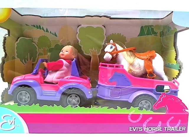 Pferd SIMBA EVI LOVE lėlė su priekaba arkliukui, 105737460