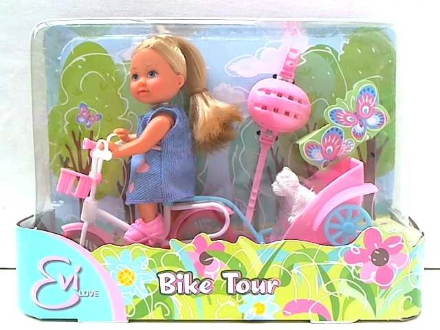 Lėlė – vaikas Simba Evi with a Bike 105730783, 12 cm