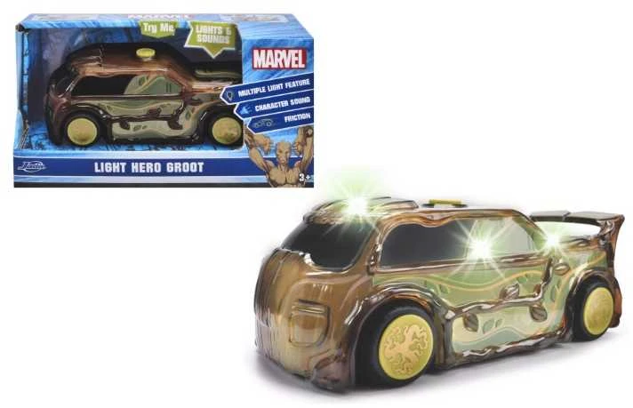 Simba Marvel Light Hero Groot Little Car su šviesos ir garso efektais