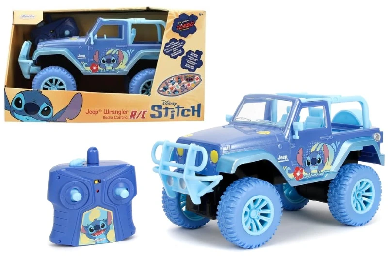 SIMBA „Disney Stitch“ nuotoliniu būdu valdoma „Jeep Wrangler“ RC transporto priemonė
