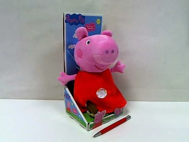 Hasbro „Simba Pig Peppa“ pliušinis talismanas su garsu 22 cm cuddly žaislu