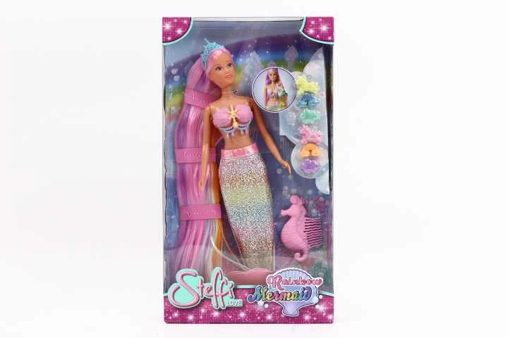 „Simba Doll Steffi Rainbow Syrena“ su aksesuarais