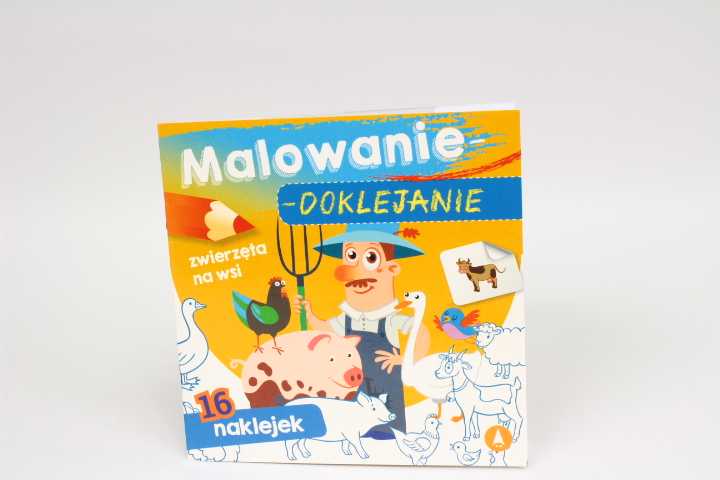 Skrzat Wydawnictwo Piešimas-klijavimas Gyvūnai kaime 71108