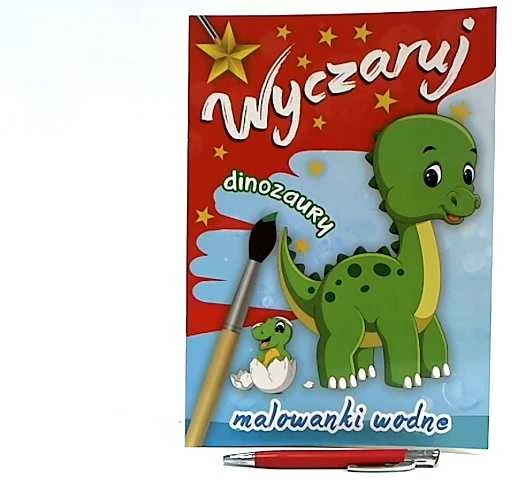 Skrzat Wydawnictwo Piešimo ant vandens knyga A4 Suburkite dinozaurus SKRZAT 154326