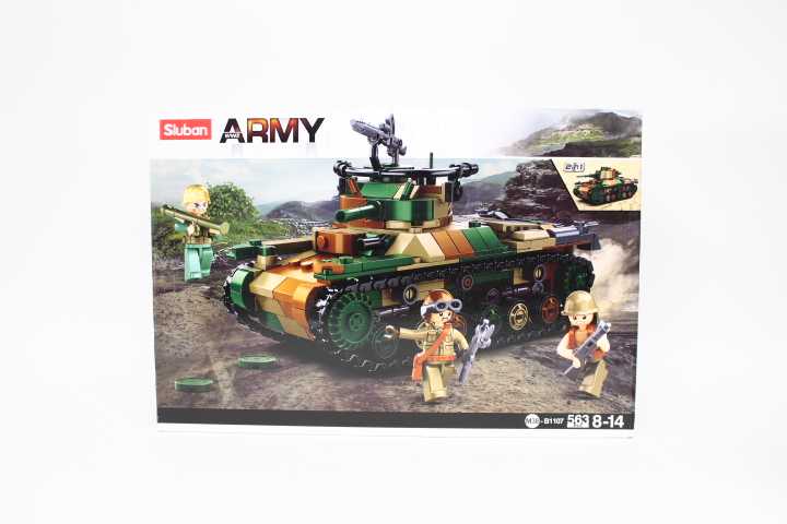 Apsauga nuo Iwo Jima japonų tanko 2in1 blokų Sluban 563 el Army M38-B1107