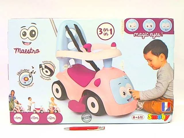 SMOBY Vaikiškas važinėjimas 4in1 Maestro Rožinis