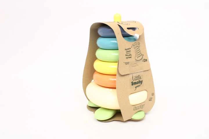 „Smoby Little Žalias“ didelė piramidė iš „Bioplastik Palma 6EL“ diskų.