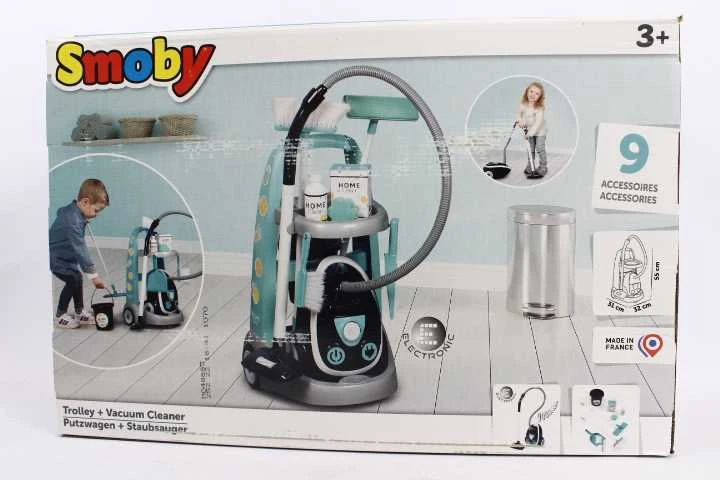 Smoby valymo vežimėlis su dulkių siurbliu