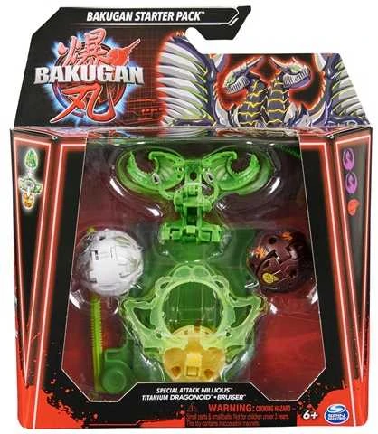 Spin Master Rinkinys Bakugan Starter Pack Strateginio žaidimo startinis rinkinys 3 figūrėlių Special Attack Nillious