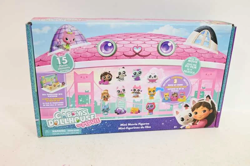 Spin Master Gabby's Dollhouse Movie didelis 12 mini figūrėlių + 3 stovai rinkinys